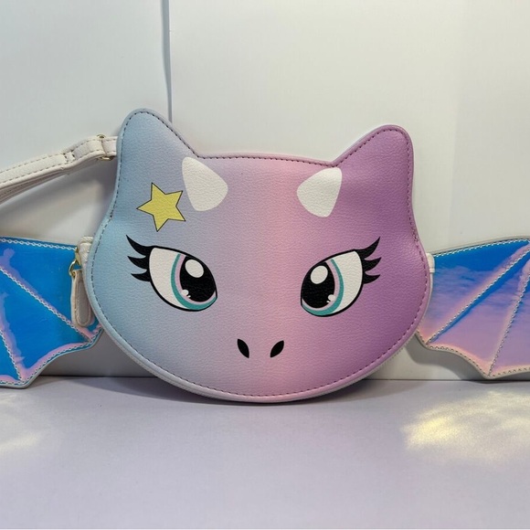 NWOT Luv Betsy by Betsy Johnson Clutch Wristlet & NWOT JUSTICE SHERPA CROSSBODY - Picture 10 of 10